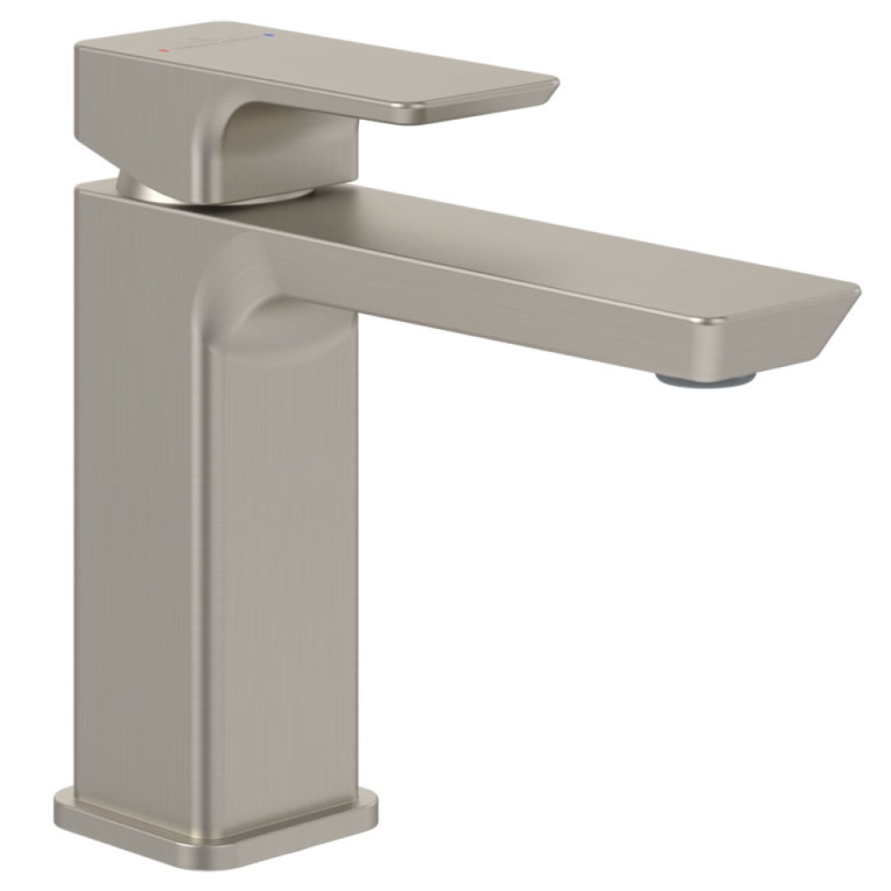 Cutout image of Villeroy & Boch Subway 3.0 Matt Brushed Nickel Basin Mixer 134